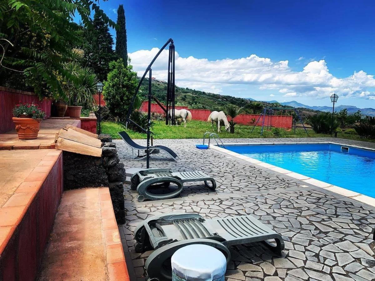 Villa Alessio - Case Vacanza Con Piscina Sull'Etna Puntalazzo Buitenkant foto